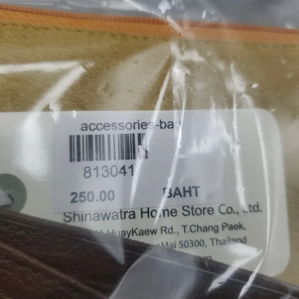 Shinawatra Thai Silk‎ Clutch Purse Multicolor Zip and handle 100% Silk Thailand
